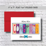 Personalized Class of 2025 Card, Cosmetology, Cosmetologist, Makeup, Hair Stylist, Beautician, Nail Artist, Graduation Cards, Senior 2025,