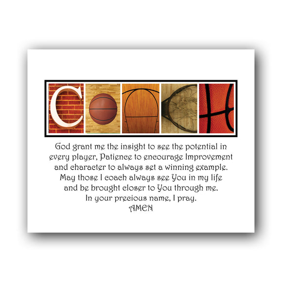 The image is a personalized basketball-themed poster with the word 