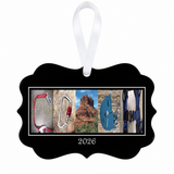 BCO21 personalized coach ornament 2026 with white ribbon