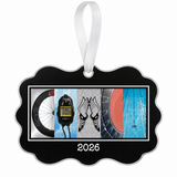 Personalized triathlon coach Benelux ornament 2026 with white ribbon