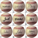 Personalized baseball ornament gift for athlete teammate coach or senior
