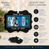 Studio E Gifts music graduation ornament quality information Class of 2027