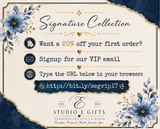Studio E Gifts VIP email signup with 20 percent off first order