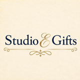 a logo for a business called "Studio & Gifts".