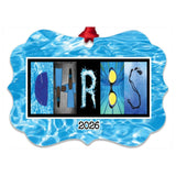 Personalized Swimming Ornament | Custom Swim Keepsake - Senior Swimmer Gift 2026