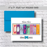 Personalized Class of 2025 Card, Cosmetology, Cosmetologist, Makeup, Hair Stylist, Beautician, Nail Artist, Graduation Cards, Senior 2025,