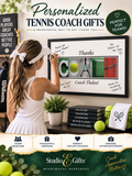 Personalized tennis coach gifts meaningful team thank you print
