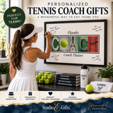 Personalized tennis coach gifts team signature print lifestyle graphic