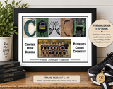 Cross Country Coach Gift, Personalized Team Photo Print, XC Coach Gift, Team Signature Print, End of Season Coach Gift