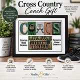 Cross Country Coach Gift, Personalized Team Photo Print, XC Coach Gift, Team Signature Print, End of Season Coach Gift