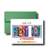First Day of Preschool Personalized Card, Congrats, Greeting, Class of 2036, 2025, 2025, New School Year, Beginning, God Daughter Son