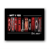 The image is a collage of various images arranged to spell out the word "BUFFING".
