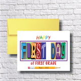 First Day of First Grade Personalized Card, Congrats, Greeting, Class of 2036, 2025, 2025, New School Year, Beginning, God Daughter Son