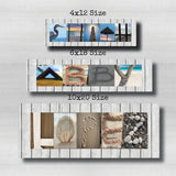 Beach Nautical Letter Art | Personalized Ocean Name Sign, Gifts