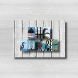Beach Nautical Letter Art | Personalized Ocean Name Sign, Gifts