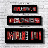 Horror Gift, Letter Art, Alphabet Creative Name, Scare fest, Horror & Gothic Room Decor, Blood, Skulls, Bones, Fear, Terror, Freight Night