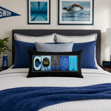 Personalized Swim Coach Gift, 20x12 Coach Pillow, Team Office Decor