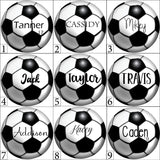 Personalized soccer Christmas ornament gift for athlete teammate coach or senior