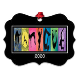 Benelux metal ornament shape and finish for personalized competitive cheer gift