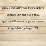 Studio E Gifts VIP email signup and first order discount information