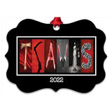 Personalized horror letter art framed design example