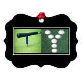 Benelux metal ornament shape and finish for personalized golf gift