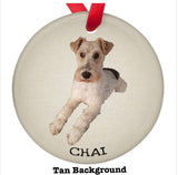 Personalized pet memorial photo ornament keepsake