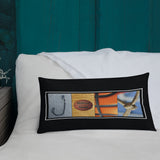 Basketball Name Letter Art Pillow Custom