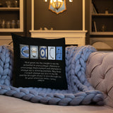Hockey Coach Letter Art Pillow Bible Verse