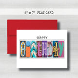 Corporate Personalized Birthday Card ~ Flat Cards ~Dentist Doctor