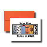 Senior Basketball Card Graduation