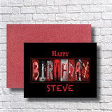 Horror Movie Personalized Birthday Card