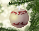 Baseball Christmas Ornament Metal
