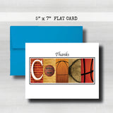 Basketball Coach Thank You Card~ Cards ~ Flat Cards