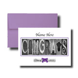 Personalized White Background Senior Graduation Card Class of 2023