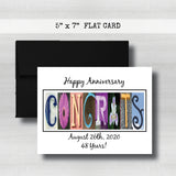 Wedding Anniversary Congratulations Card