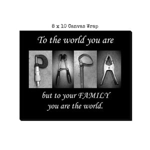 Papa Tool Mechanic Letter Art