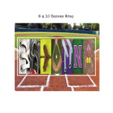 Softball Letter Art softball field