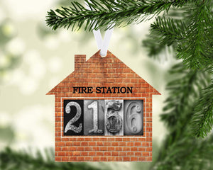 Firefighter Home Ornament Metal