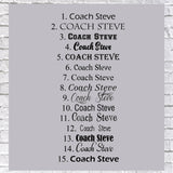 Volleyball Pink Coach Thank you