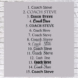 Gymnastics Coach Team White Background
