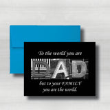 Regular Fathers Day Card~ Cards ~ Flat Cards ~ 5" x 7"