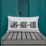 Date Pillow Custom