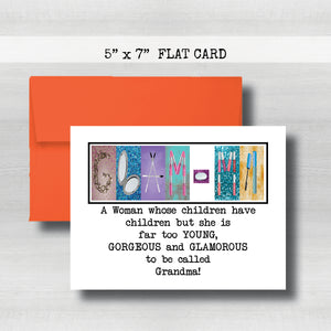 Glam-ma Cards -Happy Mother's Day Card~ Cards ~ Flat Cards