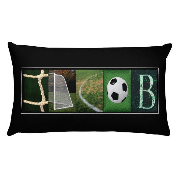 soccer pillow art