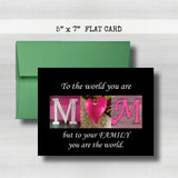 Mom Gifts-Mother's Day Card~ Cards ~ Flat Cards