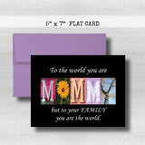 Mommy's Day Card~ 5"x7" ~ Flat Cards