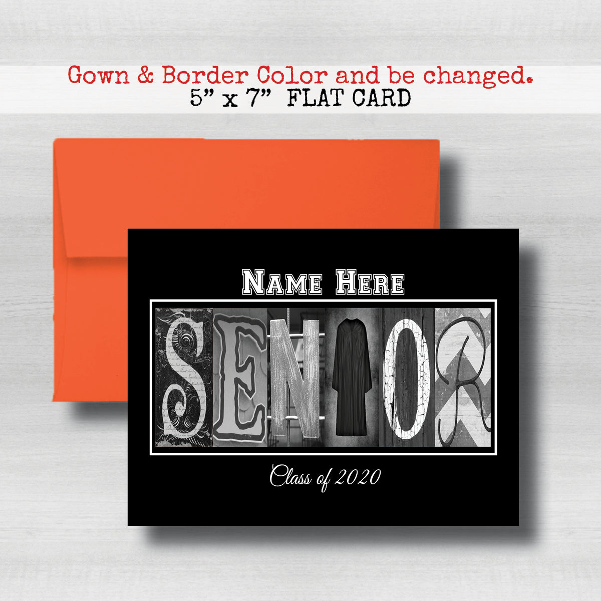 Personalized Black Background Senior Graduation Card Class of 2026 – Studio  E Gifts