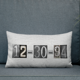 Date Pillow Custom