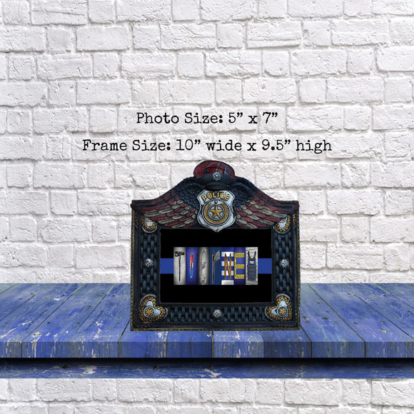 Police Officer Frame with Personalized Print